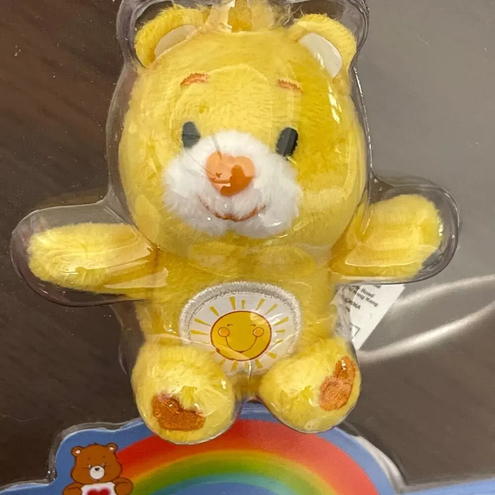 World's Smallest Care Bear Funshine Plush Series 1 New in Package Yellow Toy